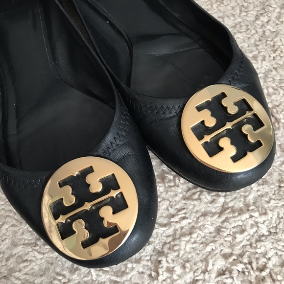 Tory Burch Reva Flats - Black 8.5 - Picture 3 of 10